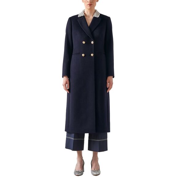 LK Bennett Jackets & Blazers - Lk Bennett Womens  Mariner Wool Coat, Blue